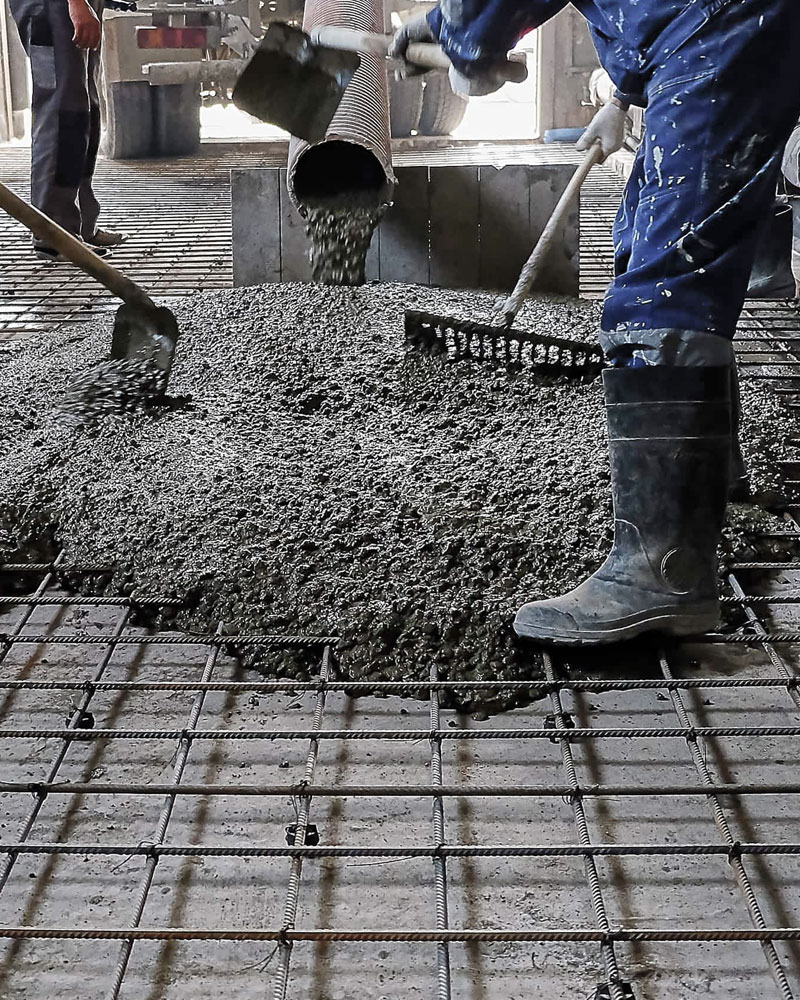 Standard concrete for pouring